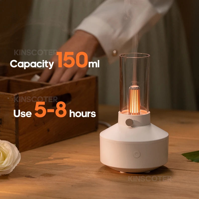 Ember & Mist Aromatherapy Diffuser Air Humidifier Essential Oil Night Light