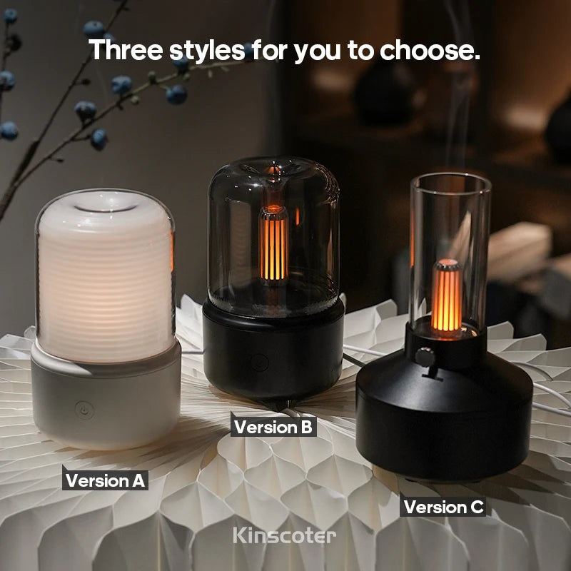 Ember & Mist Aromatherapy Diffuser Air Humidifier Essential Oil Night Light
