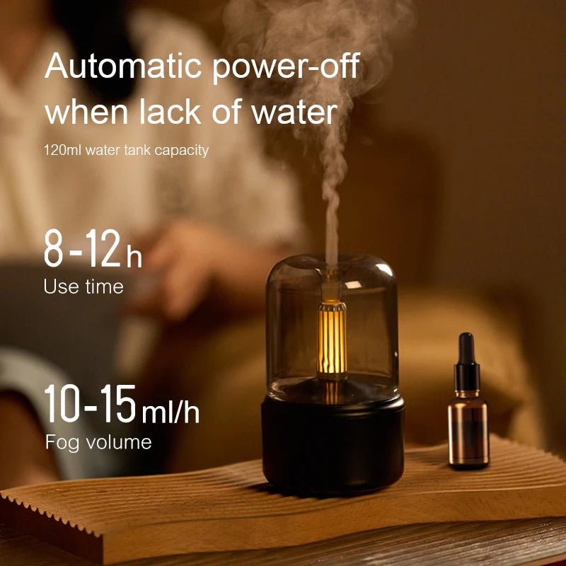 Ember & Mist Aromatherapy Diffuser Air Humidifier Essential Oil Night Light