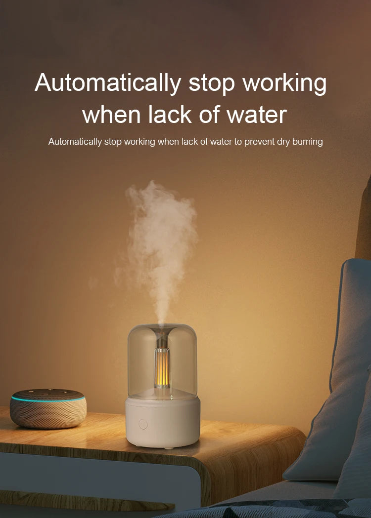 Ember & Mist Aromatherapy Diffuser Air Humidifier Essential Oil Night Light