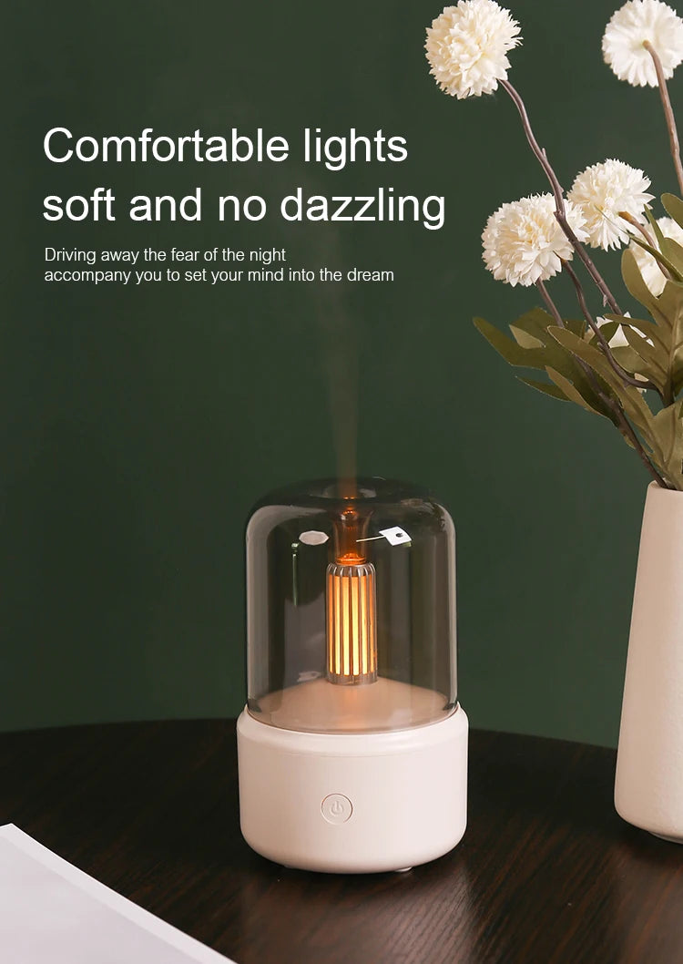 Ember & Mist Aromatherapy Diffuser Air Humidifier Essential Oil Night Light