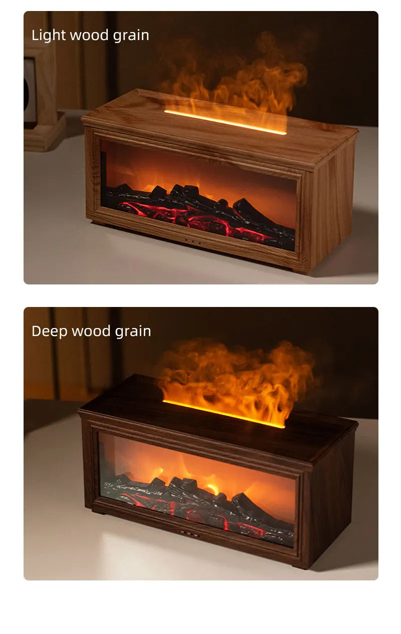 Ember & Mist Essential Oil Fireplace Flame Humidifier