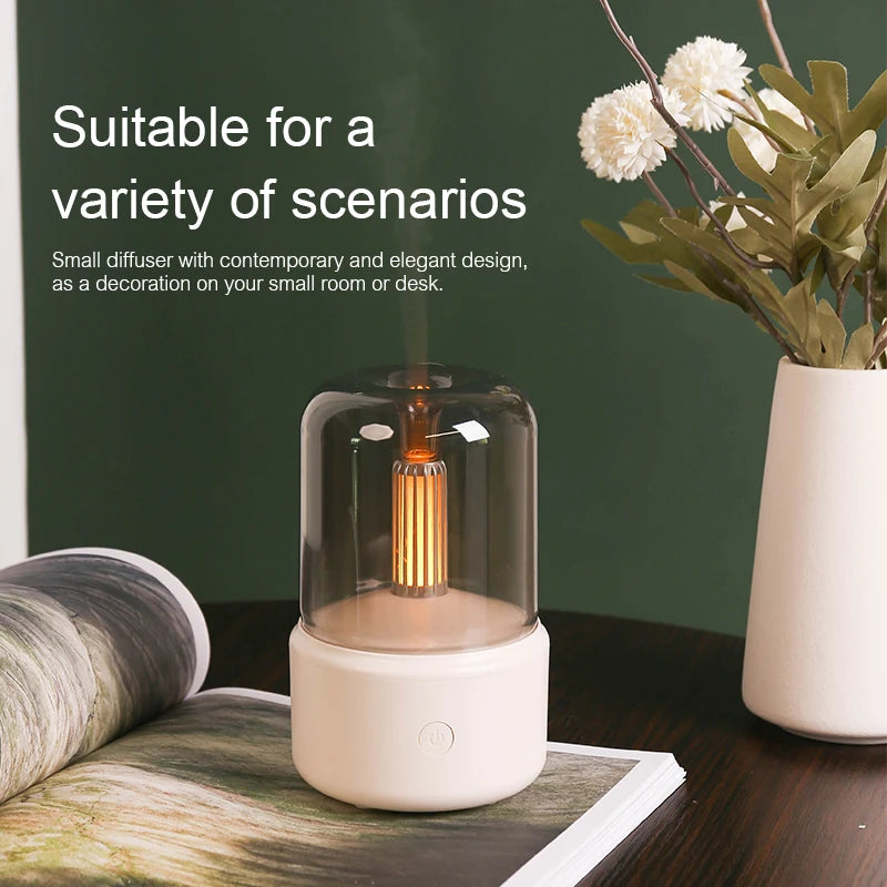 Ember & Mist Aromatherapy Diffuser Air Humidifier Essential Oil Night Light